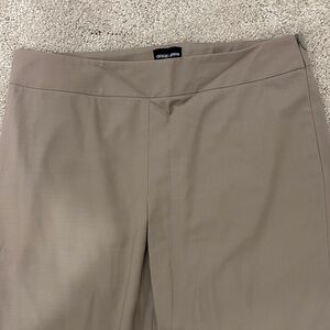 Vintage Giorgio Armani 100% wool taupe camel side zip trouser size 44 gorgeous